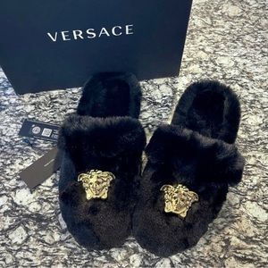 Versace Fur Slippers - New size 41